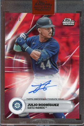 2024 Topps Industry Conference Julio Rodriguez Auto Red #A-JR /10