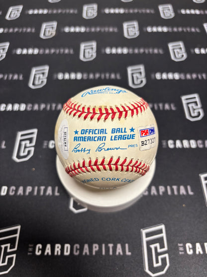 Bob Lemon Signed Official Major League Baseball JSA "HOF 76"