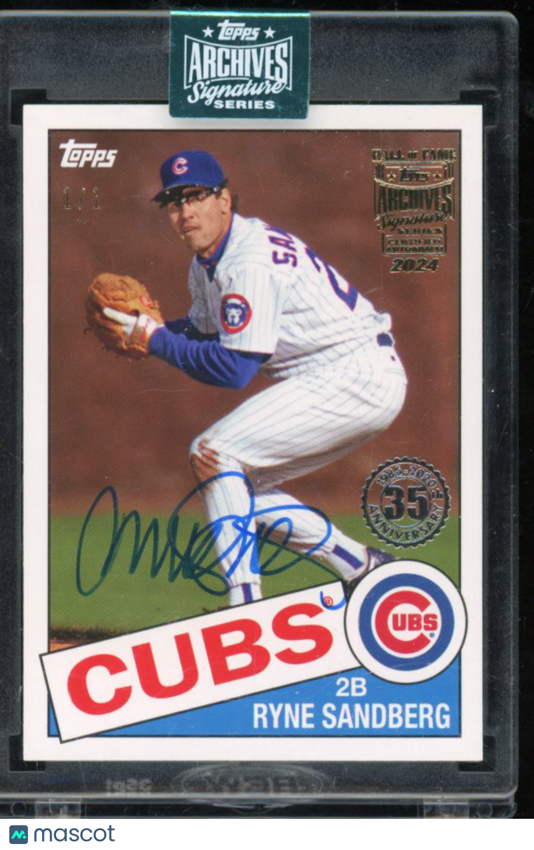 2024 Topps Archives Ryne Sandberg 1/1 Auto