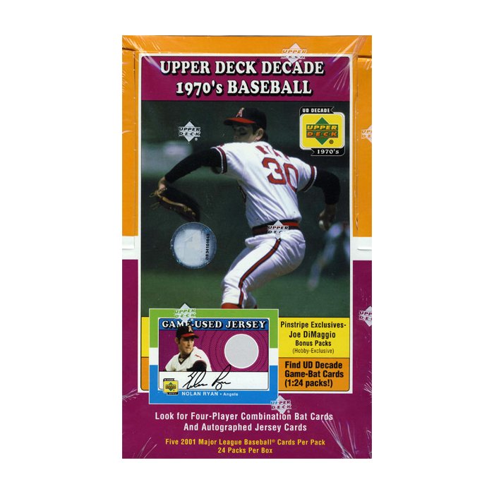 2001 Upper Deck Decade 1970s Baseball Hobby Pack