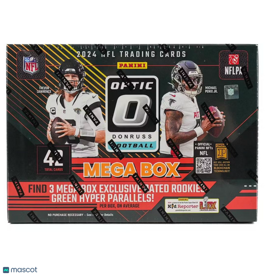 2024 Donruss Optic Football Mega Box (Green Hyper)