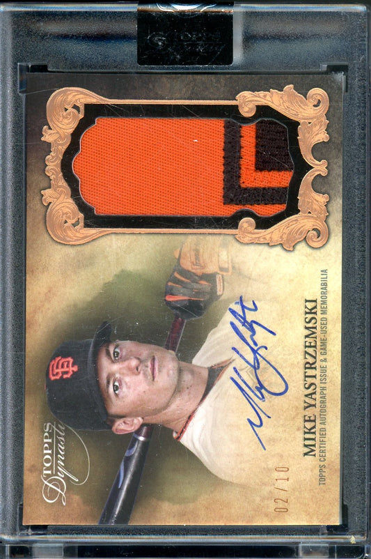 2021 Topps Dynasty Mike Yastrzemski Patch Auto 02/10