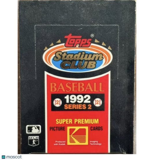 1992 Topps Stadium Club Baseball Series 2 Hobby Box