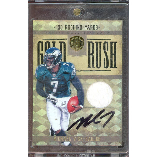 2011 Gold Standard Michael Vick Gold Rush Patch #25 /99 IP Auto