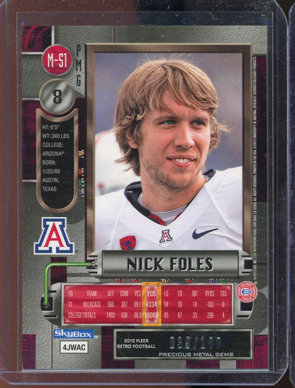 2012 Metal Universe Nick Foles Red PMG #M-51 /100 RC