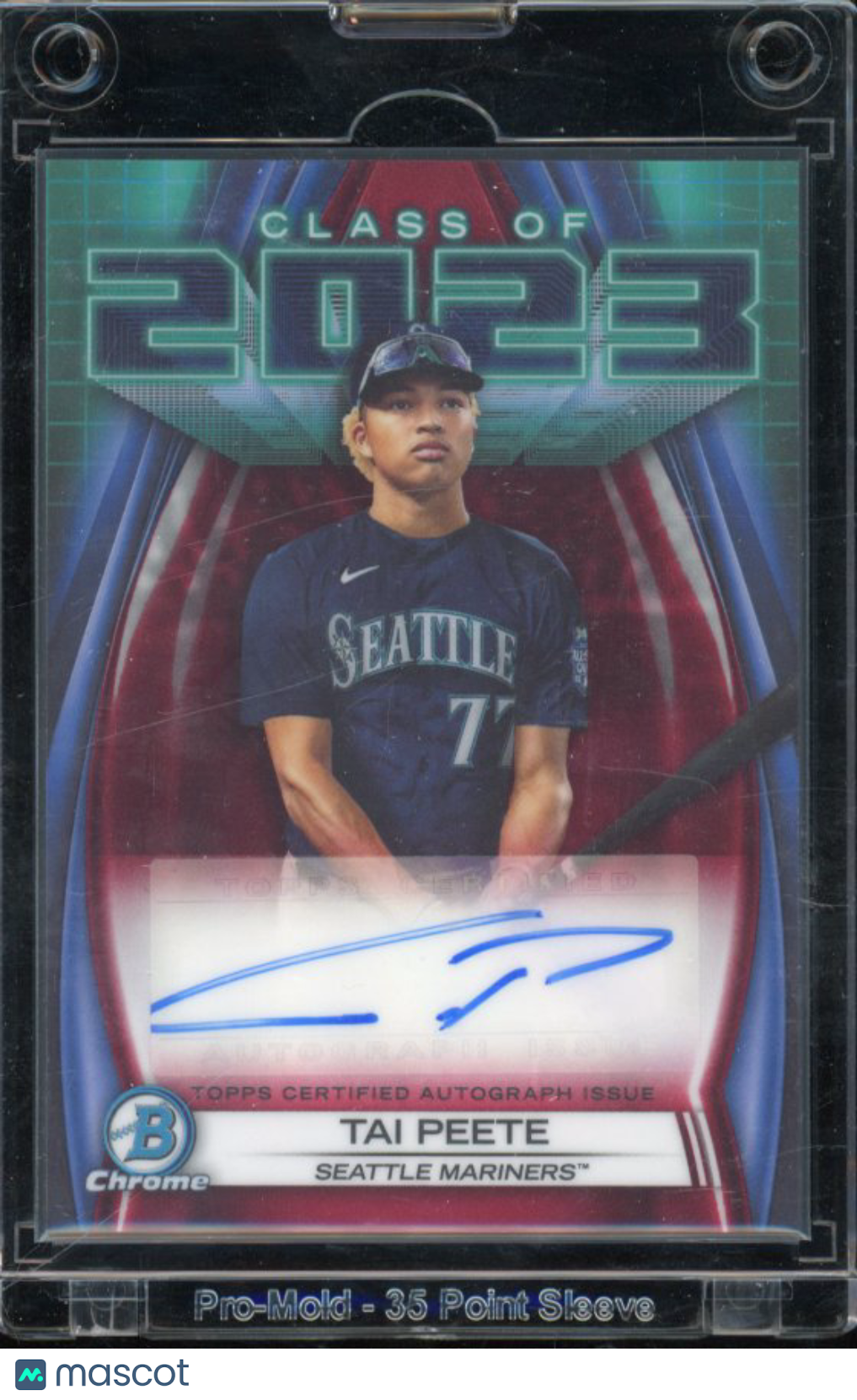 2023 Bowman Chrome Tai Peete Red Class Of 2023 Auto /5