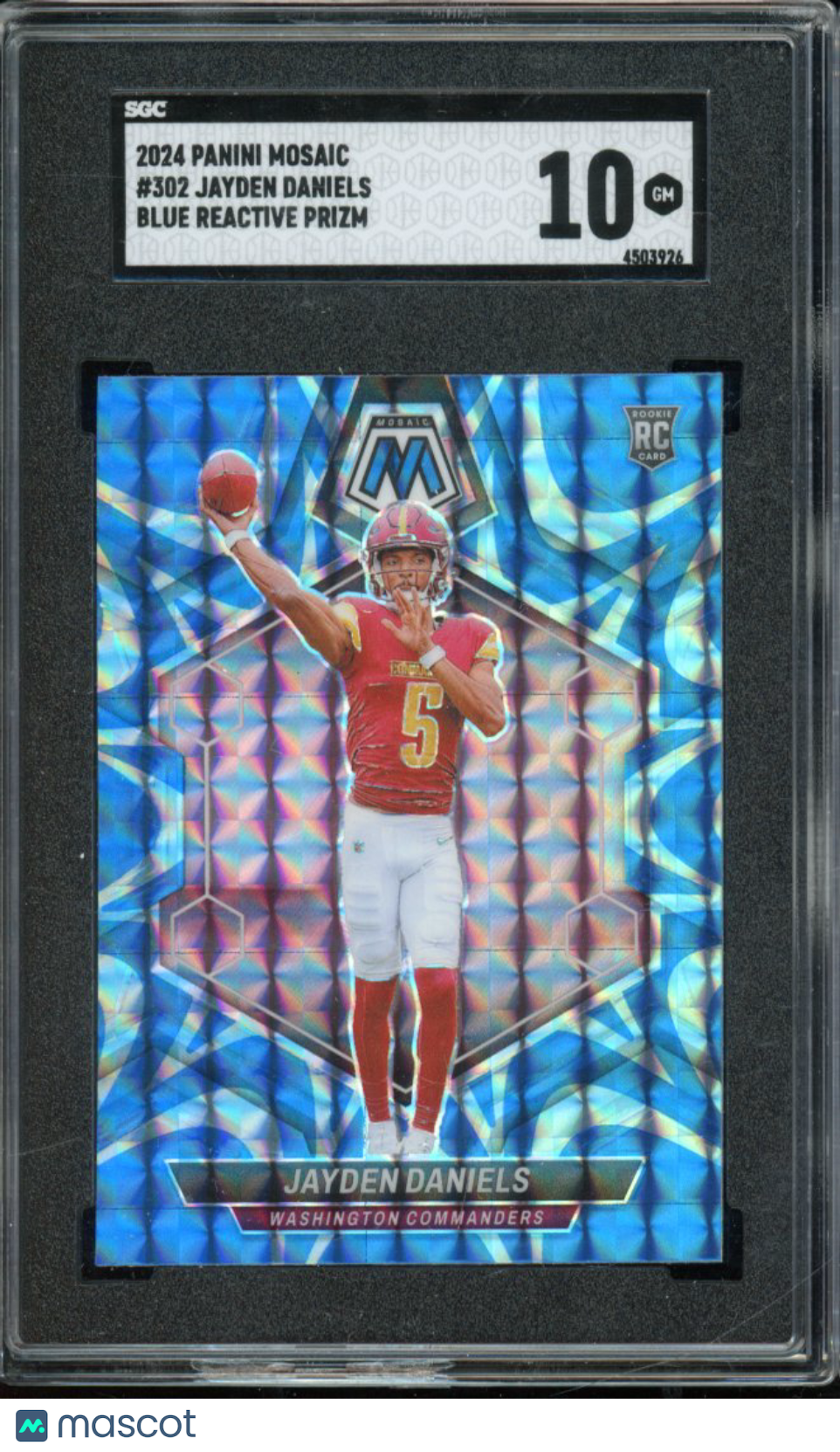 2024 Mosaic Jayden Daniels Blue Reactive SGC 10