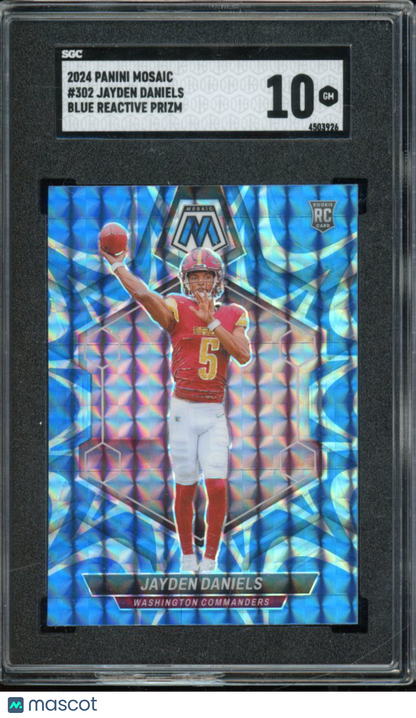 2024 Mosaic Jayden Daniels Blue Reactive SGC 10