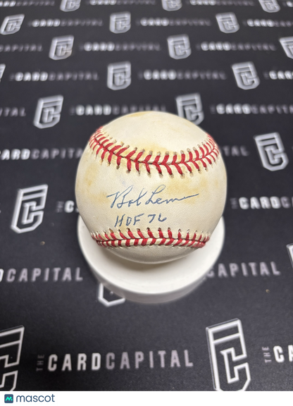 Bob Lemon Signed Official Major League Baseball JSA "HOF 76"