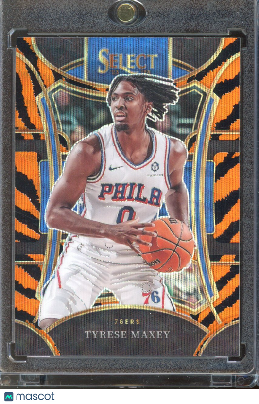 2023-24 Select Tyrese Maxey Tiger Stripe SP