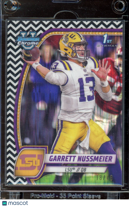 2024 Bowman U Chrome Garrett Nussmeier Stealth /48