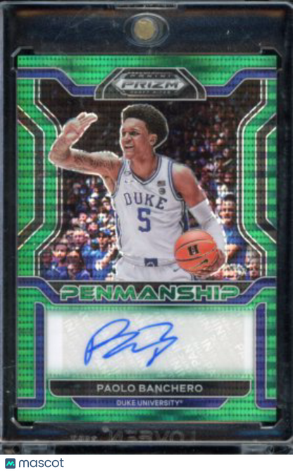 2022-23 Prizm DP Paolo Banchero Green Pulsar Rookie Auto /25