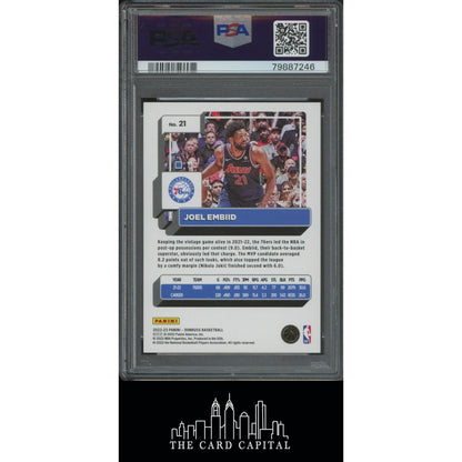 2022 Donruss Joel Embiid Gold Choice #21 /10 PSA 10