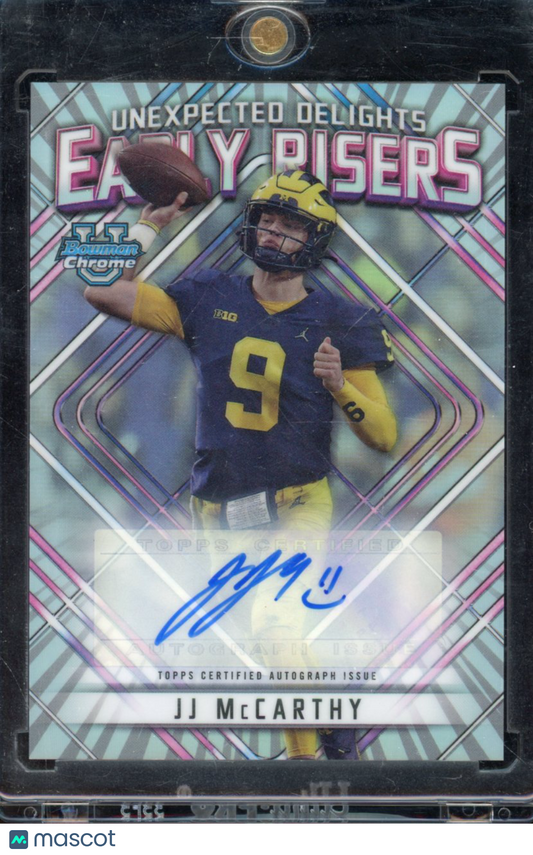 2023 Bowman U Chrome JJ Mccarthy Early Risers Auto /99