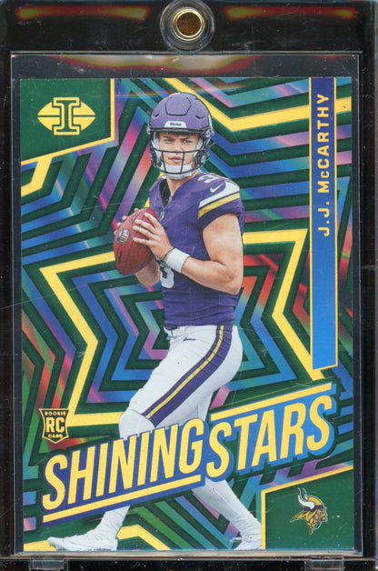 2024 Illusions JJ McCarthy Shining Stars Green 03/10 RC