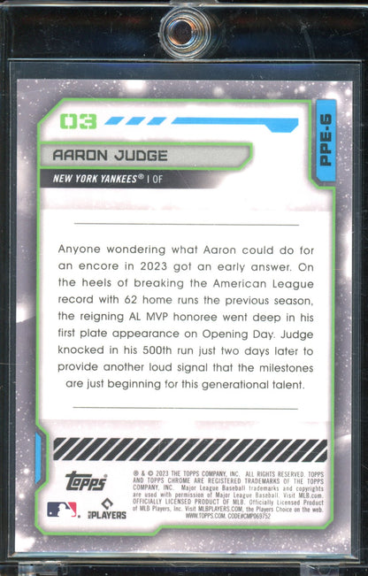 2024 Topps Chrome Cosmic Aaron Judge Earth Refractor