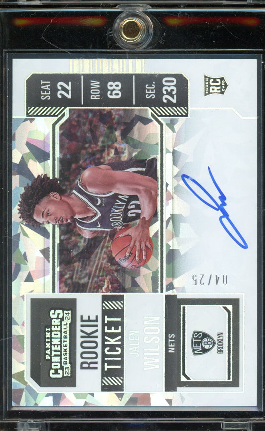 2023-24 Contenders Jalen Wilson Cracked Ice Rookie Auto