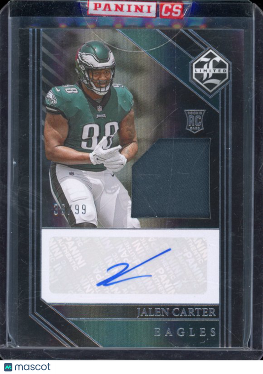 2023 Limited Jalen Carter Rookie Patch Auto /99