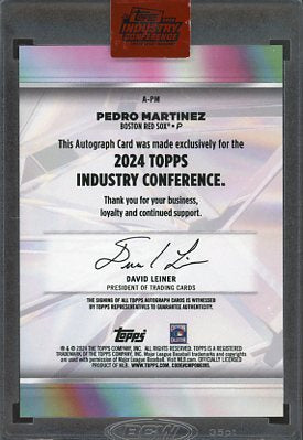 2024 Topps Industry Conference Pedro Martinez Auto #A-PM /25