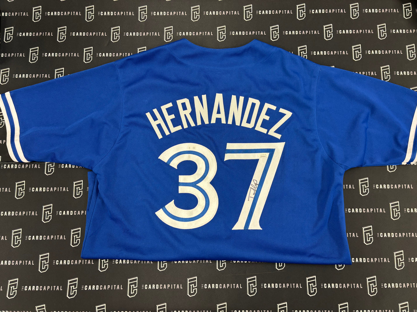 Teoscar Hernandez Signed Blue Jays Home Jersey JSA