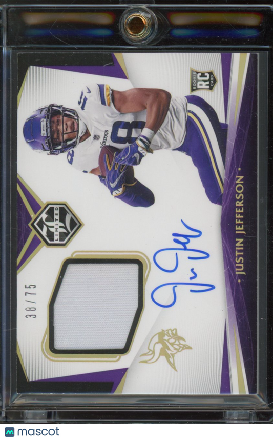 2020 Limited Justin Jefferson Rookie Patch Auto /75