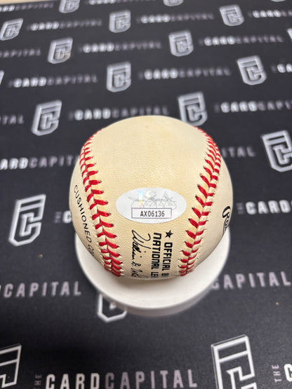 Ralph Kiner SIgned Official Major League Baseball JSA "HOF 1975"
