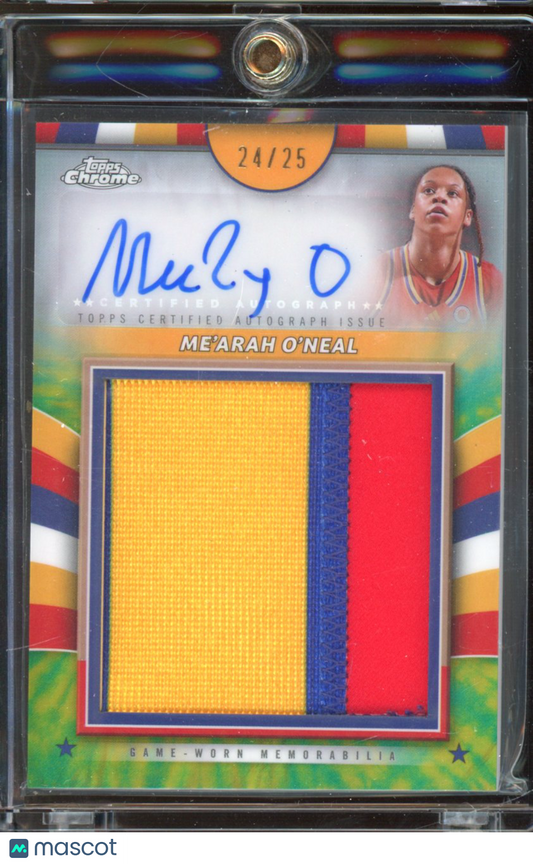 2024 Topps Mcdonalds Me'arah O'neal Patch Auto /25