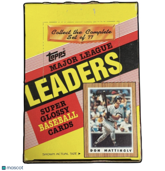 1987 Topps Major League Leaders Baseball Box