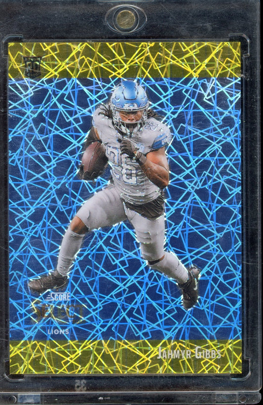 2023 Select Jahmyr Gibbs Score Selct Gold Prizm 03/10 RC