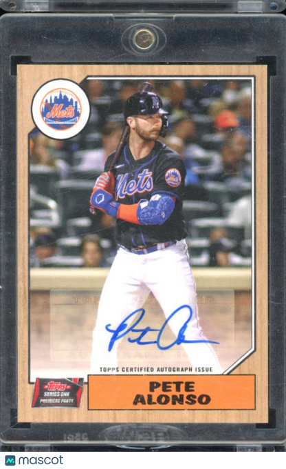 2022 Topps Series One Pete Alonso Premiere Party Auto /10
