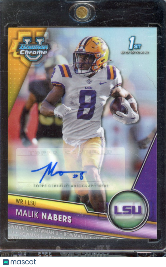 2024 Bowman U Chrome Malik Nabers Refractor Auto /499