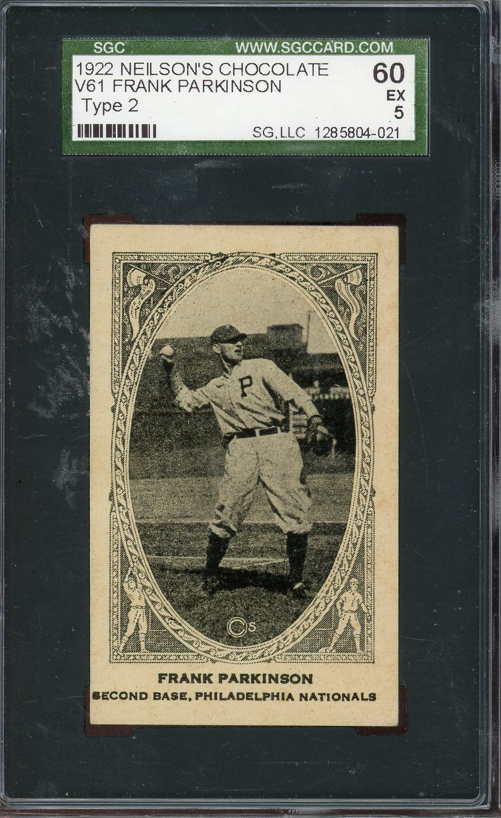 1922 Neilsons Chocolate Frank Parkinson Sgc 5