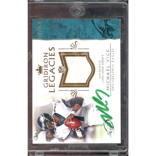 2011 Topps Michael Vick Gridiron Legacies Patch #GLR-MV /150 IP Auto