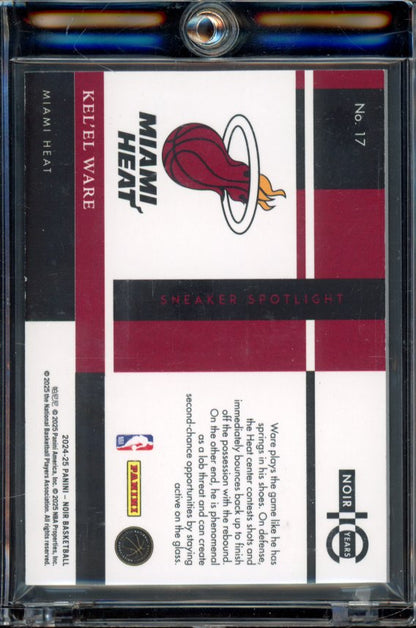 2024-25 Noir Sneaker Spotlight Kel'el Ware Rookie 8/8