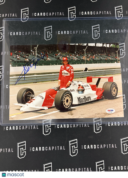 Emerson Fittipaldi SIgned 8x10 Photo PSA