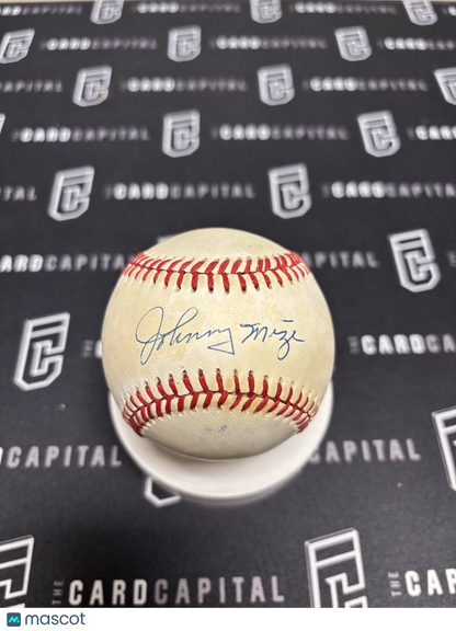 Johnny Mize SIgned Official Major League Baseball JSA
