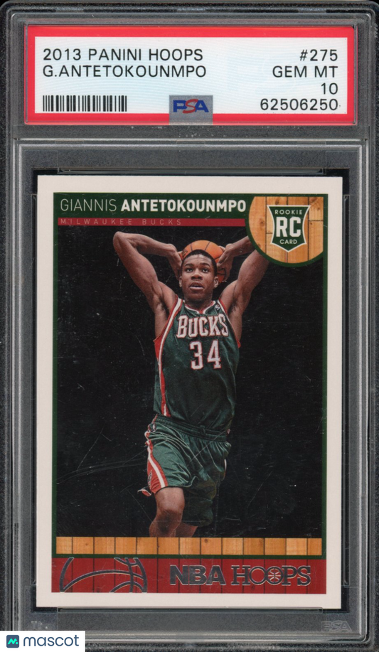 2013-14 Hoops Giannis Antetokounmpo Rookie PSA 10