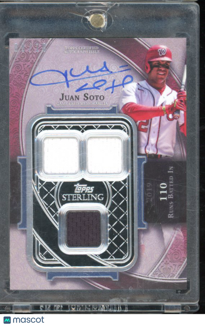 2022 Topps Sterling Juan Soto GU Patch Auto /10