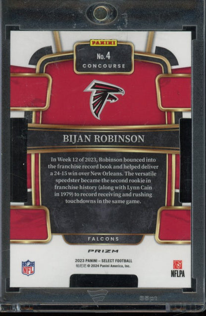 2023 Select Bijan Robinson Zebra Die Cut Rookie