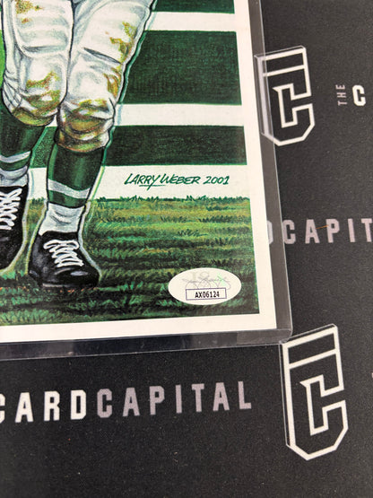 Chuck Bednarik Signed 11x14 Art Print JSA "HOF 67"