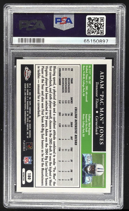2005 Topps Chrome Adam Jones #180 Refractor RC PSA 10