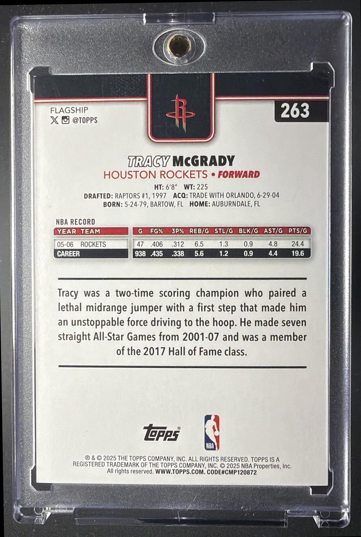 2025-26 Topps Tracy McGrady #263 Black Diamante 2/10