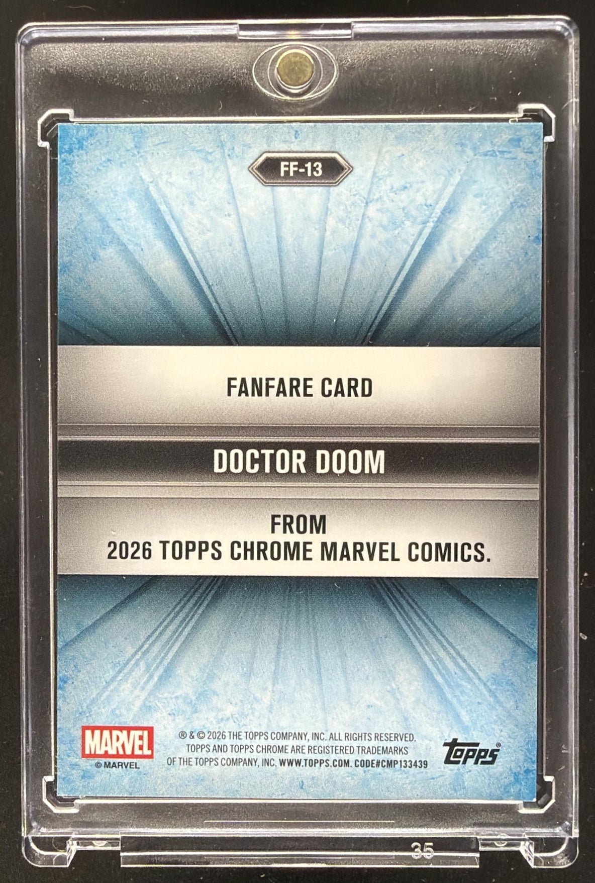 2026 Topps Chrome Marvel Comics Doctor Doom #FF-13 Purple /75