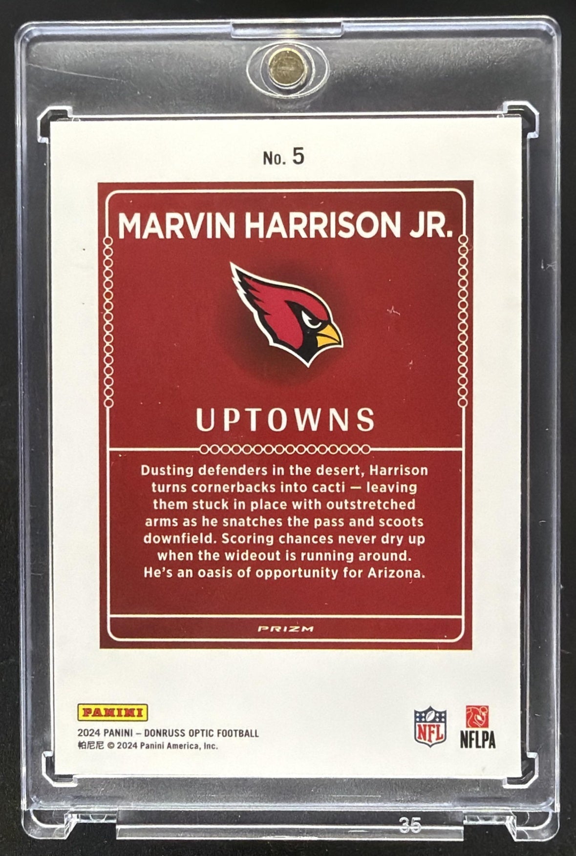 2024 Panini Donruss Optic Marvin Harrison Jr. #5 Uptowns RC SSP