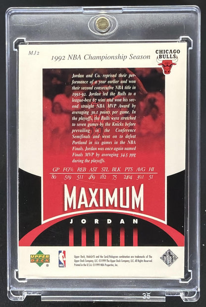 1999-00 Upper Deck Ultimate Victory Michael Jordan #MJ2 MJ's World Famous