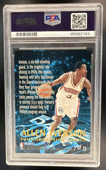 1996 Skybox EX-2000 Allen Iverson #7 Star Date 2000 PSA 8