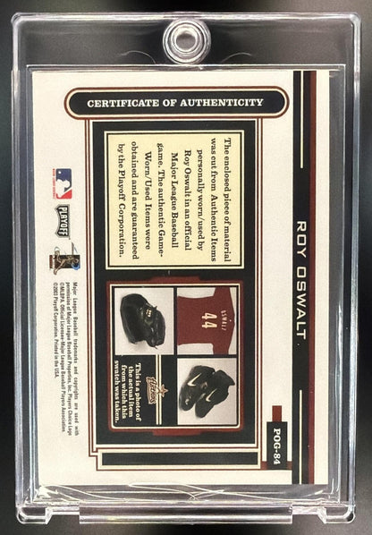 2003 Playoff Piece of the Game Roy Oswalt #POG-84 Logoman Patch
