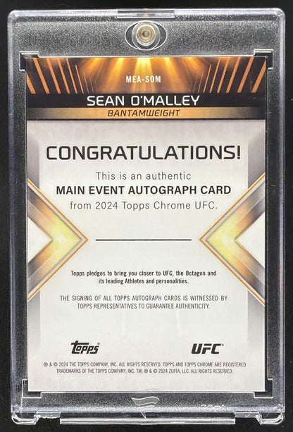 2024 Topps Chrome UFC Sean O'Malley #MEA-SOM Main Event Auto