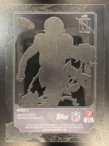 2025 Topps Signature Class Jalen Hurts #ROSES-3 Roses SP