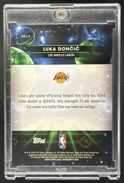 2025-26 Topps Cosmic Chrome Luka Doncic #PPJ-7 Planetary Pursuit Jupiter SSP